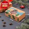 JOYIN 12 Foiled Kraft Christmas Cookie Boxes with Window 8.5" x 5.75" x 2.75", Treat Boxes with 3 Designs for Pastries, Cupcakes, Brownies, Gift-Giving, Doughnut and Cookie, Brown Kraft Bakery Boxes
